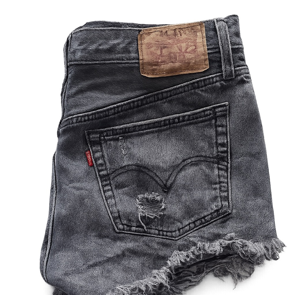 Women’s Black Distressed Denim Jeans